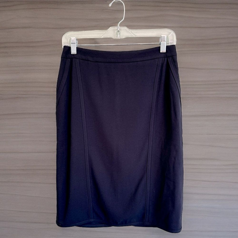 Max Mara Navy Blue Pencil Skirt 6